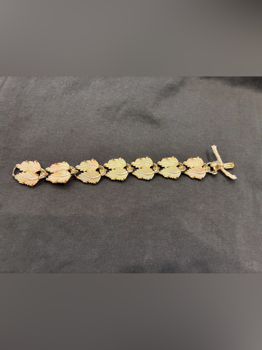 Vintage Gold stone  Leaf Link Bracelet - Women Jewelry
